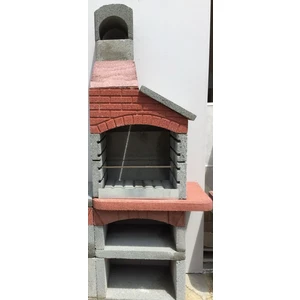 Barbekü Özkoca Bims Beton Barbekü 70'lik Bacalı Model