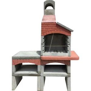 Barbekü Özkoca Bims Beton Barbekü 70'lik Bacalı ve Masalı Model
