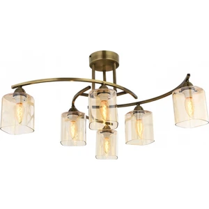 AVONNI AV-1373-6E Eskitme Kaplama Modern Avize E14 Metal Cam 60cm