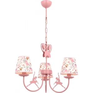 AVONNI AV-1416-BALLERINA Pembe Boyalı Modern Avize E14 Metal Kumaş 52cm