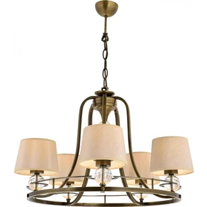 AVONNI AV-1597-5ES Eskitme Kaplama Modern Avize E27 Metal Cam Kumaş 65cm