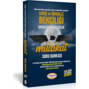 Yediiklim Yayınları Çarşı Ve Mahalle Bekçiliği Sınavlarına Hazırlık Mülakat Soru Bankası