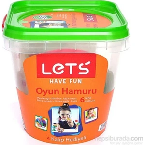 Lets Oyun Hamuru 8 Renk Plastik Kovalı L8700