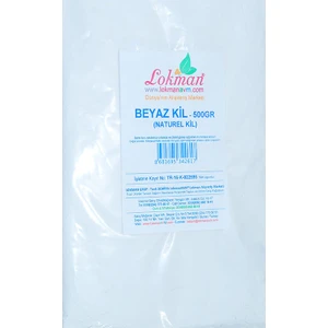 Beyaz Kil Doğal Arındırıcı Maske 500 g – Saf Mineral İçerikli, Tüm Cilt Tiplerine Uygun Derin Temizlik