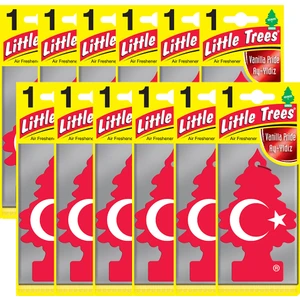 Car Freshener Asma Koku Vanilla Pride Türk Bayrağı Kokusu 12 Adet