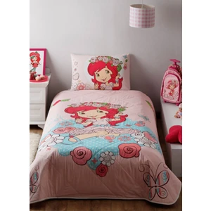 Strawberry Shortcake Candy Tek Kişilik Ranforce Yatak Örtüsü