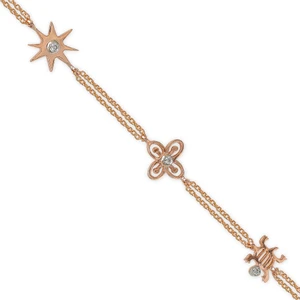 Ariş Pırlanta Pırlanta Altın Şans Bileklik