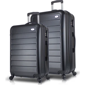 My Valice Ruby ABS 2'li Valiz Seti Siyah Orta ve Büyük Boy Teleskopik Sap ile Konforlu Taşıma