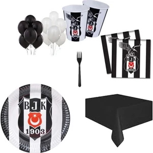 16 Kişilik Beşiktaş Doğum Günü Konsepti Parti Malzemeleri Süsleri