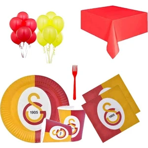 24 Kişilik Galatasaray Doğum Günü Konsepti Gs Parti Süsleri