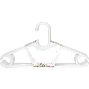 L Plasti̇kSert Plastik Elbise Askısı - Beyaz Renk