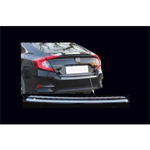 Honda Civic 10 Arka Tampon Eşiği Paslanmaz Çelik 2016 Üzeri Modeller