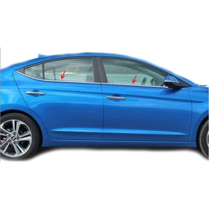 Hyundai Elentra 6 Krom Cam Çıtası 4 Parça 2016 Üzeri