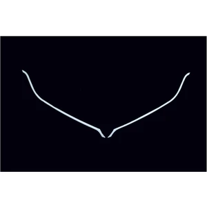 Renault Clio IV Ön Panjur Çıtası U Formlu 2 Parça Paslanmaz Çelik 2013-2016