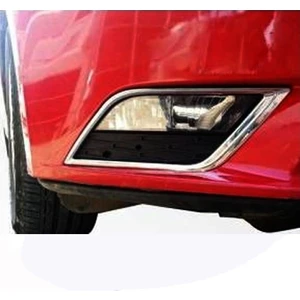 Seat Leon 3 5F Sis Farı Çerçevesi 2 Parça Paslanmaz Çelik 2013-2015