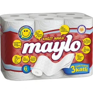 Kağıt Havlu 6 Rulo Ultra Emici ve Dayanıklı 3 Katlı Paket Mutfak Kullanımı İçin