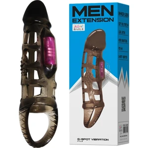 3 cm Dolgulu Titreşimli Penis Kılıfı Vibratör Zenci Penis Dildo