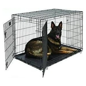Imparator Tel Köpek Kafes 121X74X80.5 Cm Siyah Renk