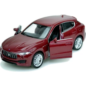 Maserati Oyuncak Lisanslı Diecast Metal Çek Bırak Araba - Bordo