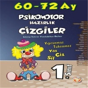 Mutlu Yayıncılık 1. Sınıf Psikomotor Hazırlık Çizgiler ( Yaz, Çiz, Sil )