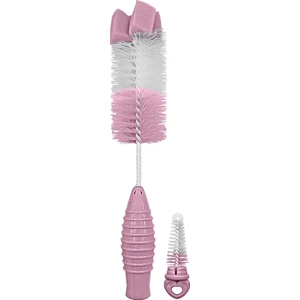 2 si 1 Arada Biberon Fırçası Pembe