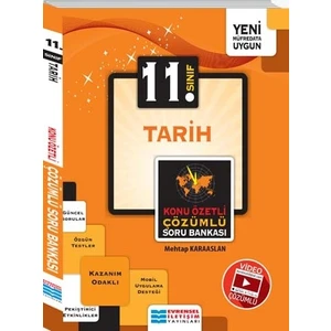 Evrensel İletişim Yayınları 11.Sınıf  Tarih Konu Özetli Video Çözümlü Soru Bankası