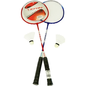 BS100 2 Raket 2 Top Badminton Raket Seti