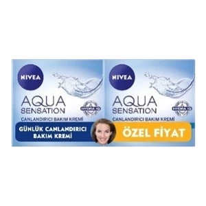 Aqua Sensation Canlandırıcı Yüz Bakım Kremi 50 ml 1+1 Set Avantajlı Paket