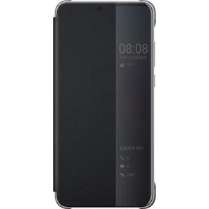 P20 Smart ile Uyumlu View Flip Cover Kılıf Siyah
