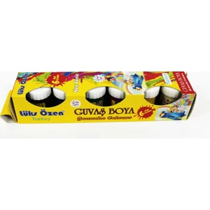 Lüks Özen Guvaş Boya 6 Renk Kutulu