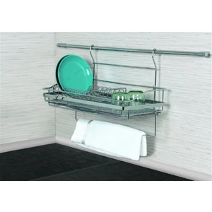 Askılı Tabaklik Bardaklık Seti S-4020-C Krom