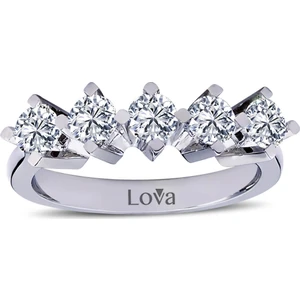 Lova F Renk 0,95 Karat Pırlanta Beştaş Yüzük 1020181