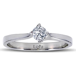 Lova H Renk 0,25 Karat Pırlanta Tektaş Yüzük 1040056