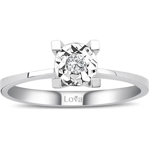 Lova 0,60 Karat Efektli Pırlanta Tektaş Yüzük 1040103