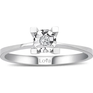 Lova 0,40 Karat Efektli Pırlanta Tektaş Yüzük 1040107