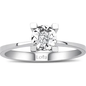 Lova 0,60 Karat Efektli Pırlanta Tektaş Yüzük 1040109