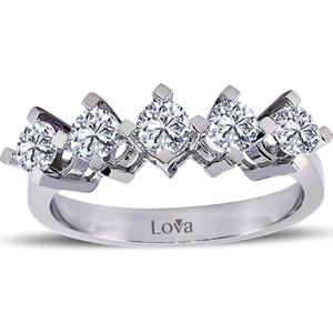 Lova F Renk 0,83 Karat Pırlanta Beştaş Yüzük 1050223