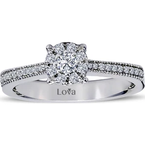 Lova 1 Karat Tektaş Görünümlü Pırlanta Yüzük 1060071