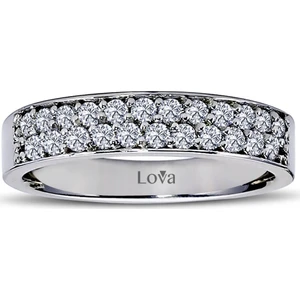 Lova 0,50 Karat Pırlanta Yarımtur Yüzük 1060102
