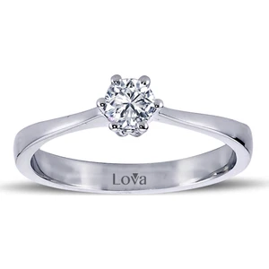 Lova D Renk 0,27 Karat Pırlanta Tektaş Yüzük 1070046