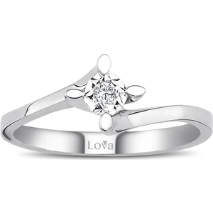 Lova 0,30 Karat Efektli Pırlanta Tektaş Yüzük 1070095