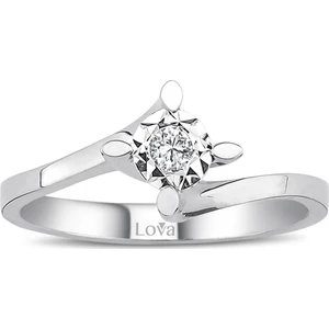 Lova 0,50 Karat Efektli Pırlanta Tektaş Yüzük 1070096