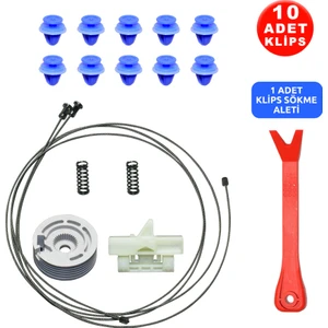 Set Cam L Fiat Fiorino Peugeot Bipper Citroen Nemo + 10 Klips + Klips Sökme