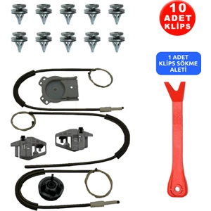 Set Cam R Ön Megane 2 + 10 Klips + Klips Sökme