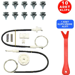Set Cam R Ön Renault Megane 1 + 10 Klips + Klips Sökme