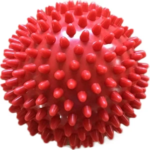 Dikenli Masaj Topu 7.5 Cm - Dikenli El Egzersiz Topu Kırmızı