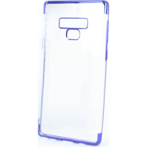 Case 4U Samsung Galaxy Note 9 Kılıf Nikelaj Kenarlı Silikon Arka Kapak - Mavi