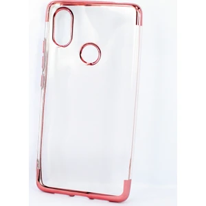 Case 4U Xiaomi Mi 8 SE Kılıf Nikelaj Kenarlı Silikon Arka Kapak - Rose Gold