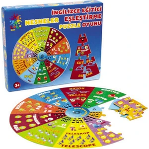 Laço Kids Nesneler İngilizce Eğitici Puzzle