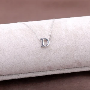 Sümer Telkari D Harfli Tasarım Gümüş Kolye 3801